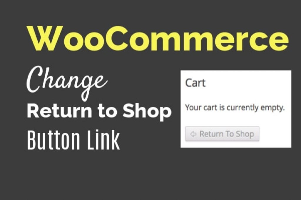 change return to shop link woocommerce