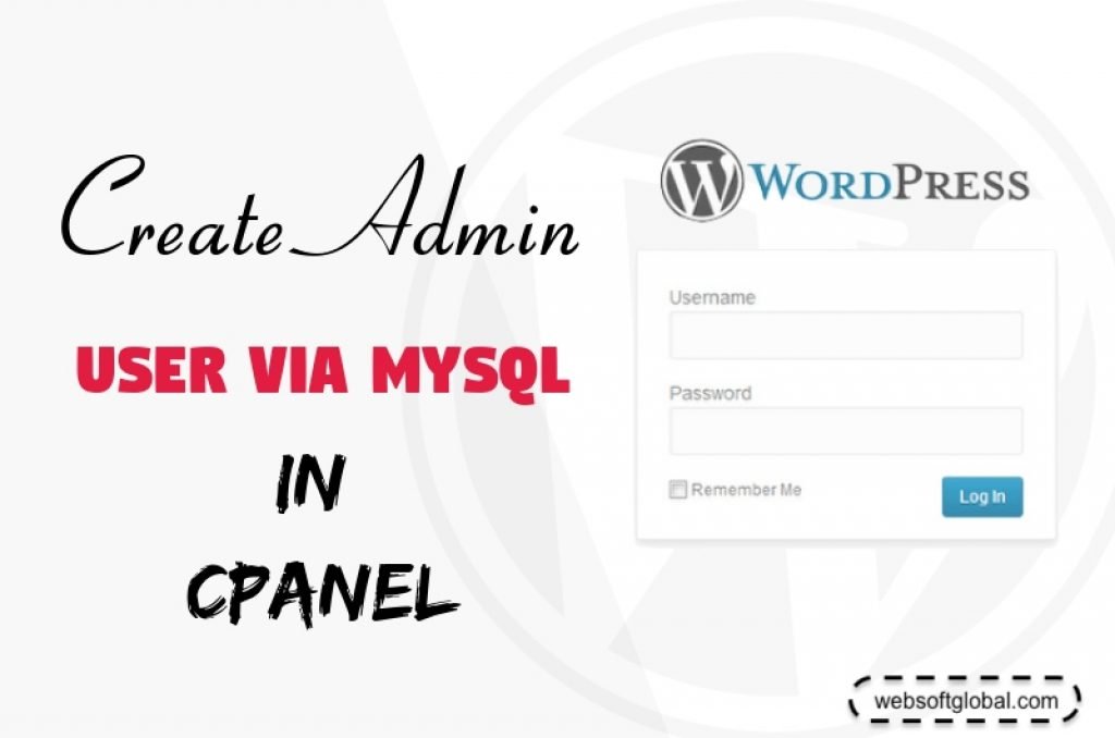 create wordpress admin user