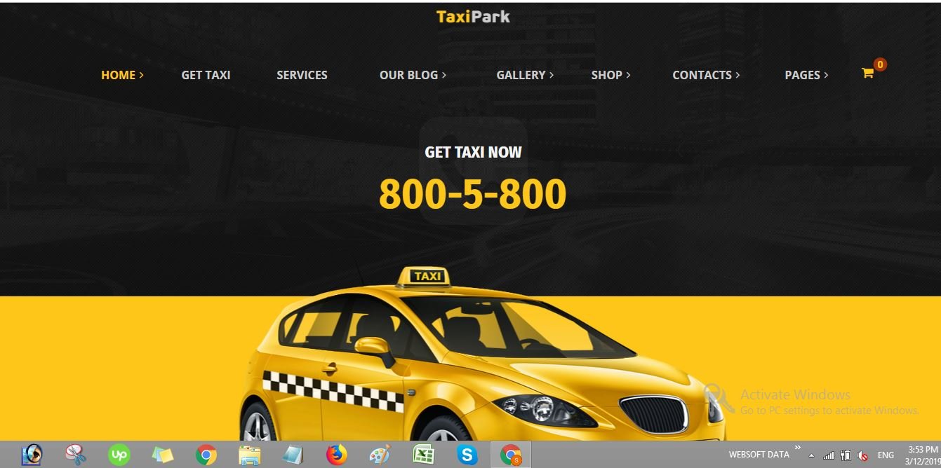 taxipark taxi wordpress theme
