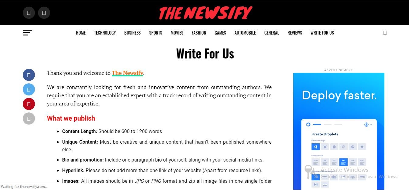 the newsify site